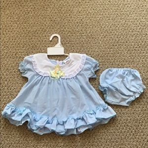 3/$30 Adorable Newborn Girl Dress/Diaper Cover Set